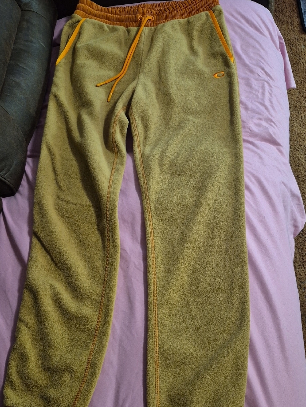 Vintage Coach Tan Orange Fleece Joggers